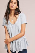 Eri + Ali Nova Ruffled-hem Tee