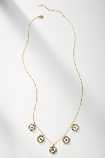 Anthropologie Aziza Graduated Coin Necklace