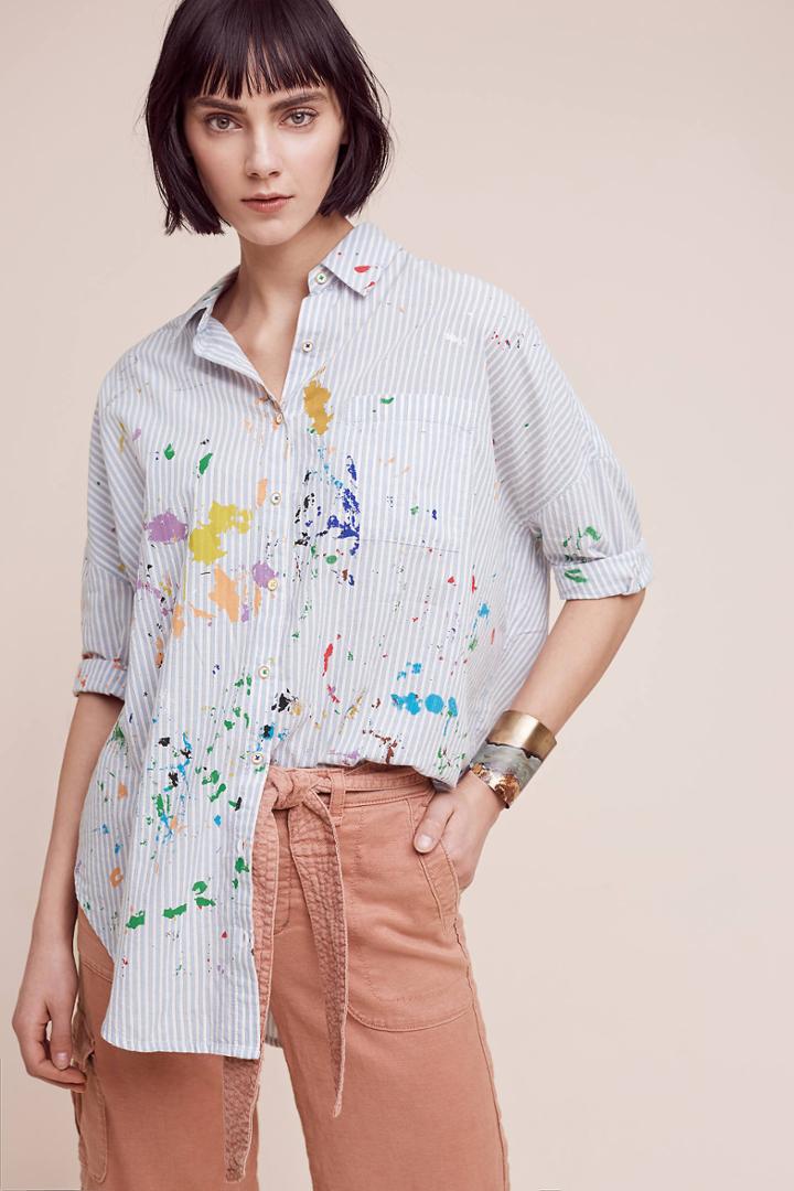 Holding Horses Painterly Buttondown