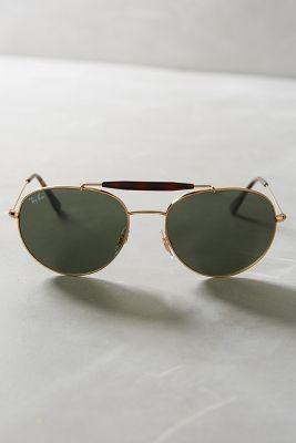 Ray-ban Round Brow-bar Sunglasses