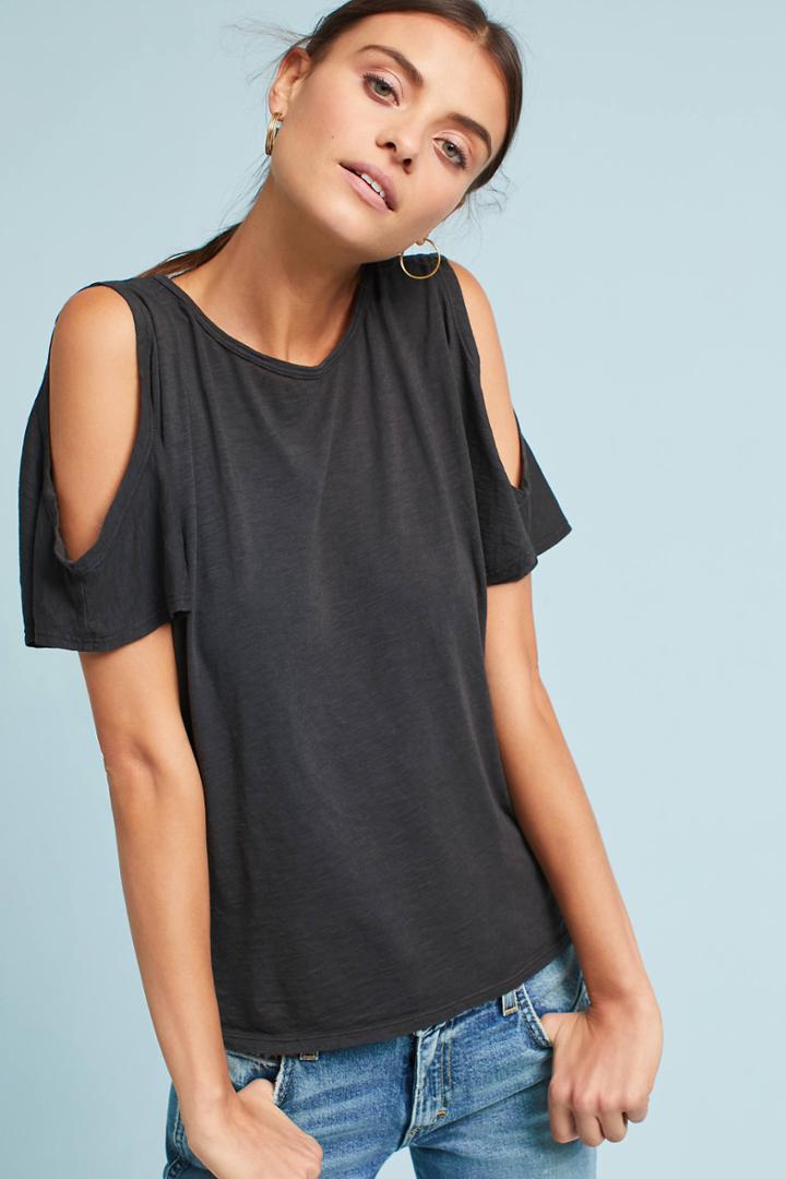 Velvet By Graham & Spencer Jen Open-shoulder Tee