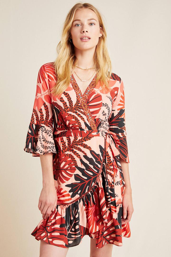 Farm Rio For Anthropologie Bruxelles Mini Dress