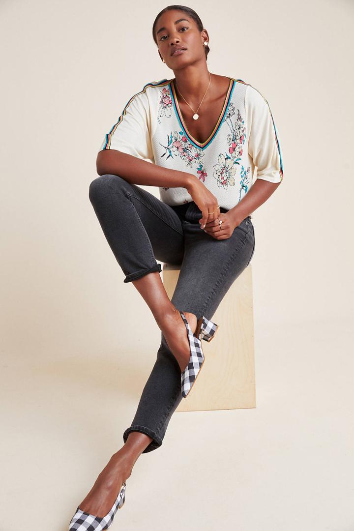 Aldomartins Floral Short-sleeved Sweater