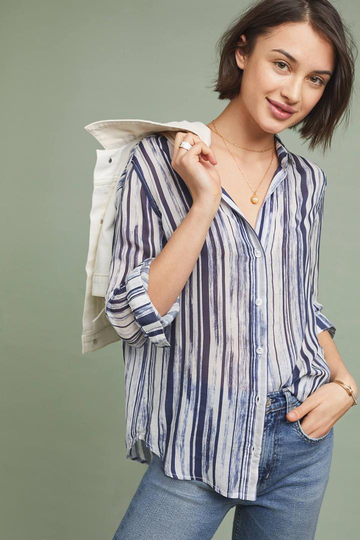 Cloth & Stone Starbolins Striped Buttondown
