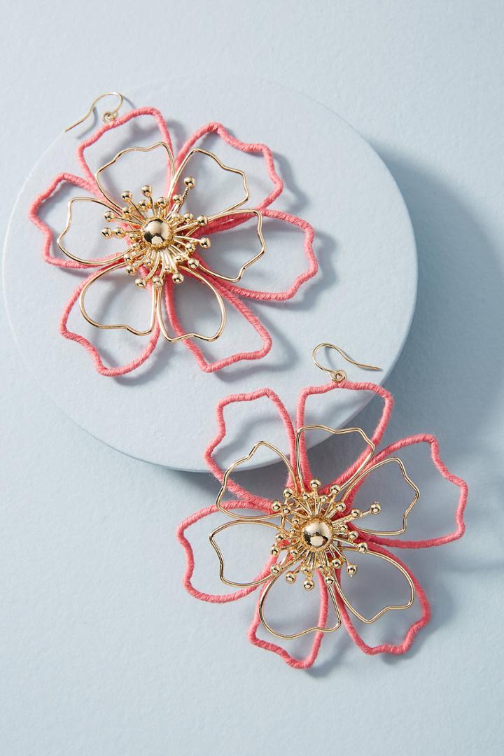 Anthropologie Tierra Wire Drop Earrings