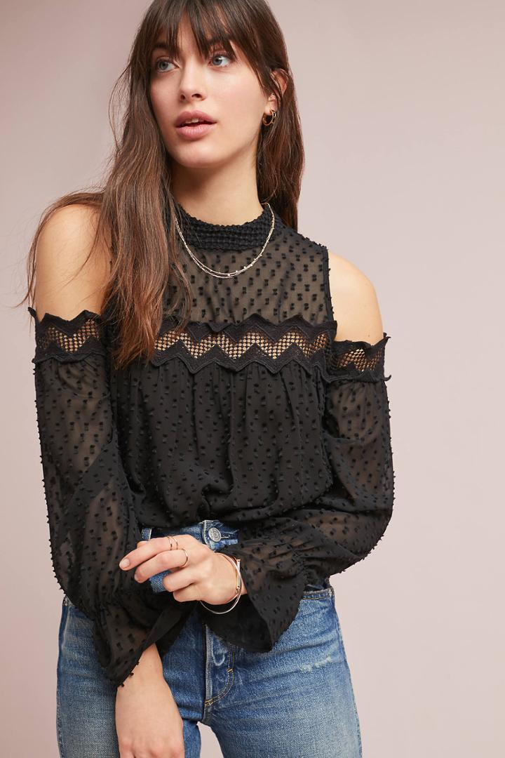 Daniel Rainn Hart Open-shoulder Blouse