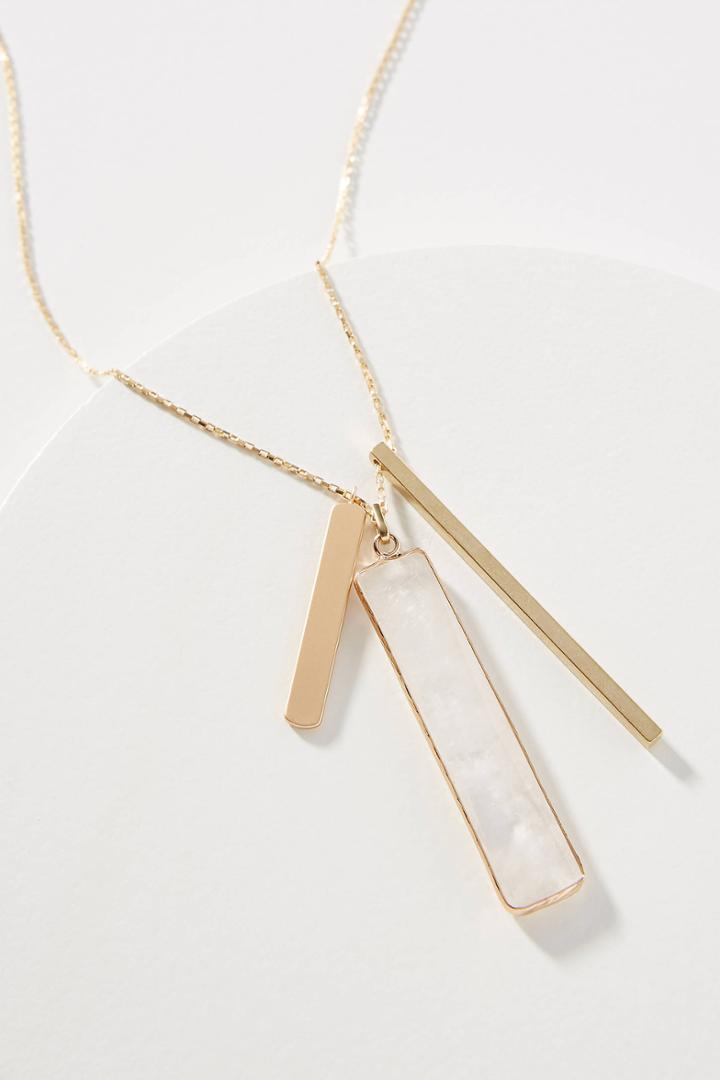 Anthropologie Linear Pendant Necklace
