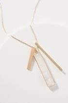 Anthropologie Linear Pendant Necklace