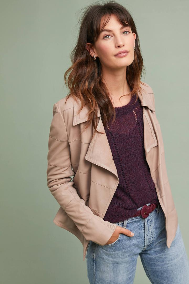 Bagatelle Paneled Leather Jacket