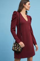 Donna Morgan Ruched-sleeve Knit Dress