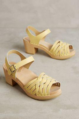 Sandgrens Madrid Clogs Yellow