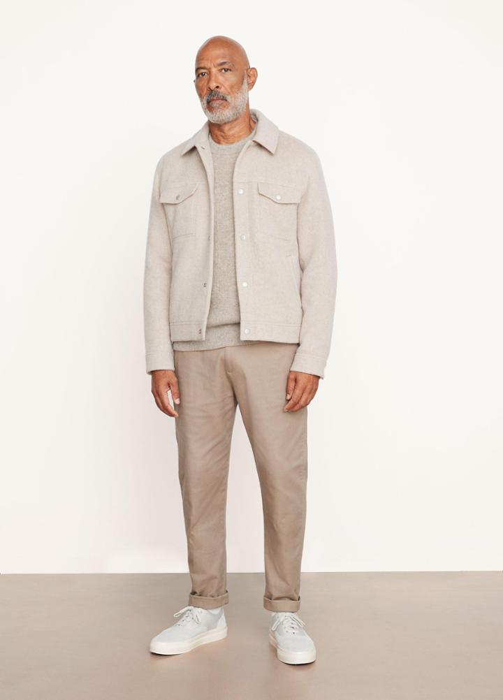 Vince Wool Blend Trucker Jacket