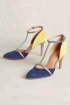 Lien.do Lien. Do Mixed Media T-straps Chartreuse