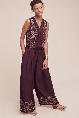 Ranna Gil Teresa Embroidered Jumpsuit