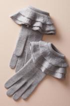 Anthropologie Ruffled Cuff Gloves