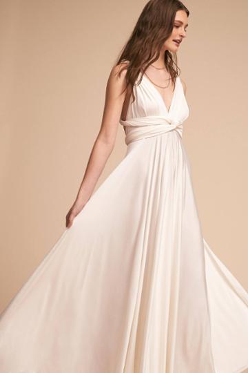 Twobirds Bridesmaids Ginger Convertible Maxi Wedding Guest Dress