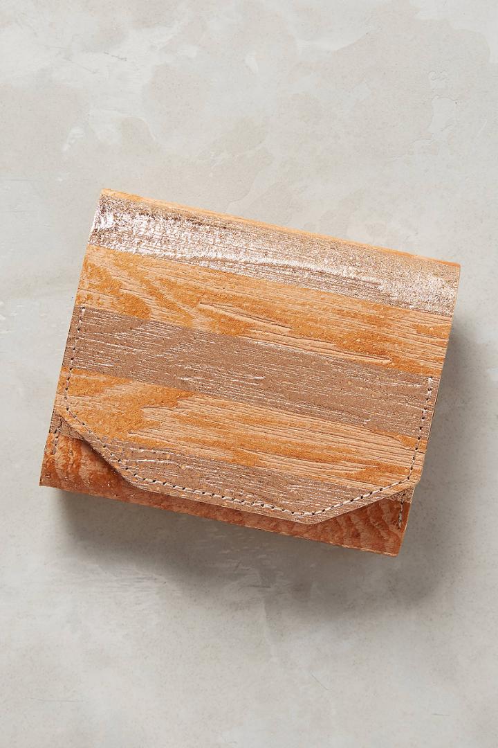 Carmine Woodgrain Mini Wallet