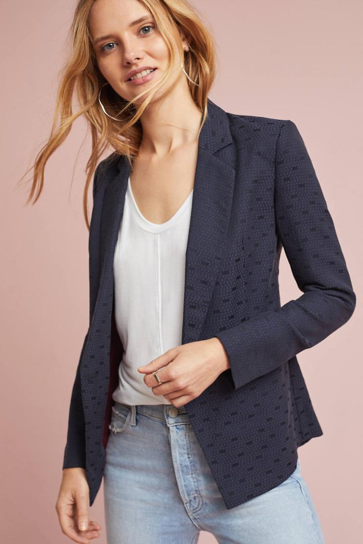 Anthropologie Brynne Textured Blazer