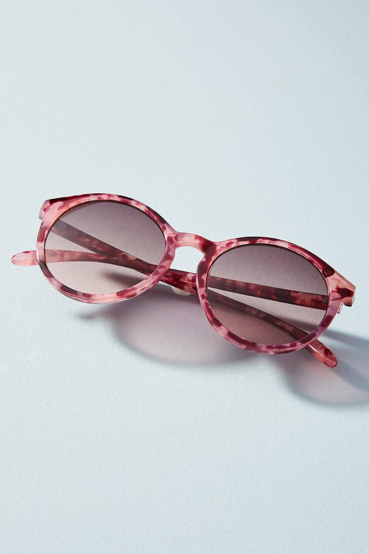 Anthropologie Blythe Round Cat-eye Sunglasses