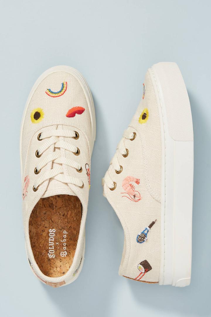 Soludos Embroidered Porto Sneakers