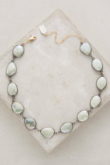 Ela Rae Bezeled Stone Choker