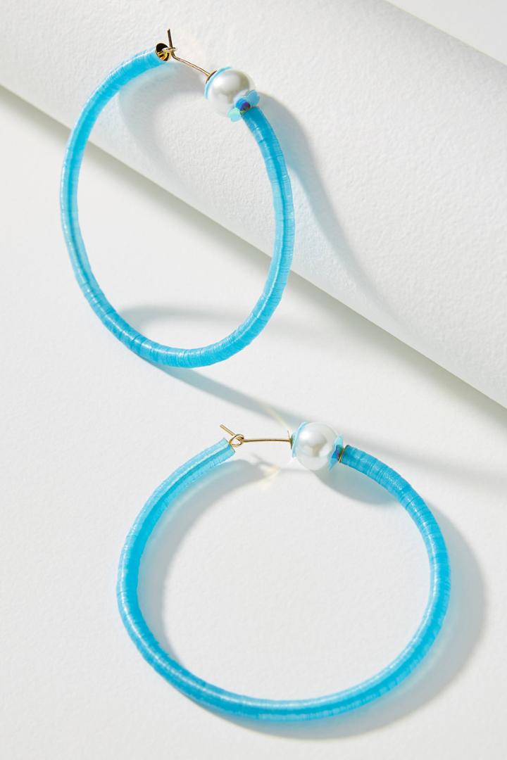 La Mome Bijou Flower Hoop Earrings
