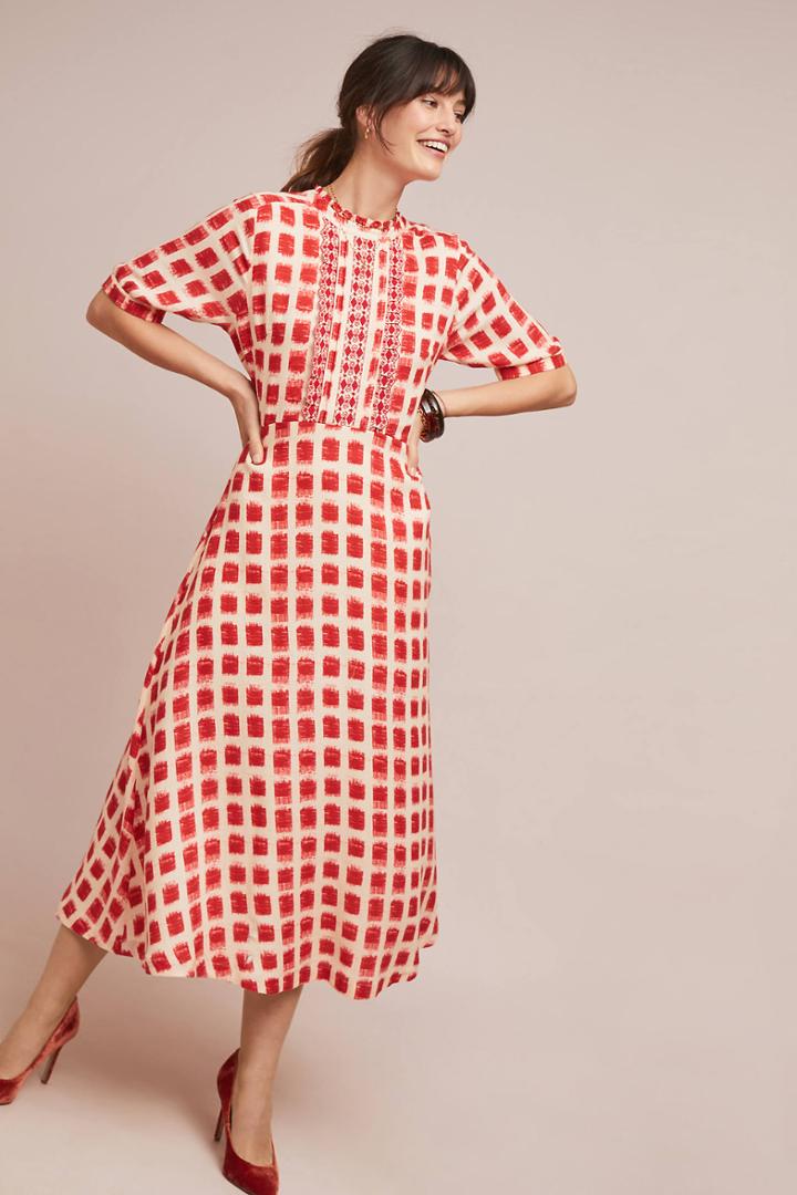 Vineet Bahl Checked Dress