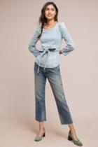 Pilcro And The Letterpress Pilcro Belted Denim Top
