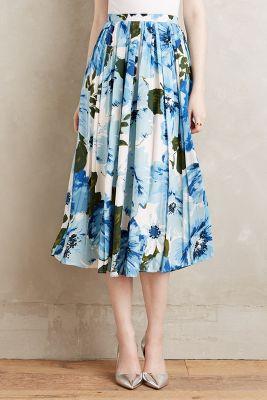 Paper Crown Bluefield Midi Skirt