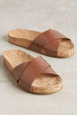 Guilhermina Callala Cork Slides Taupe