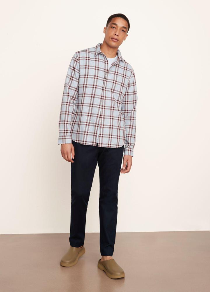 Vince Liberty Plaid Long Sleeve Shirt
