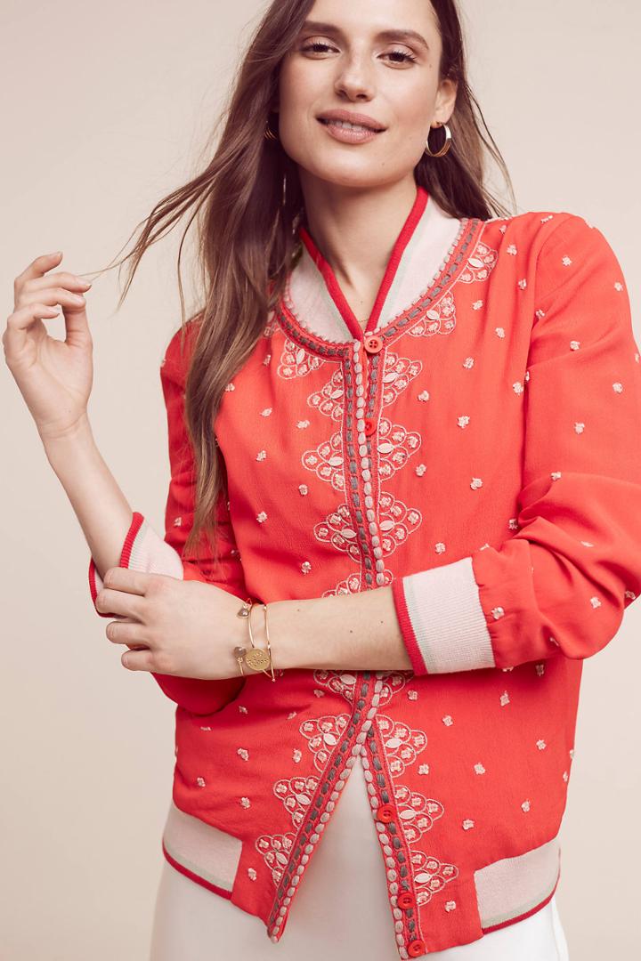 Conditions Apply Arabella Embroidered Bomber