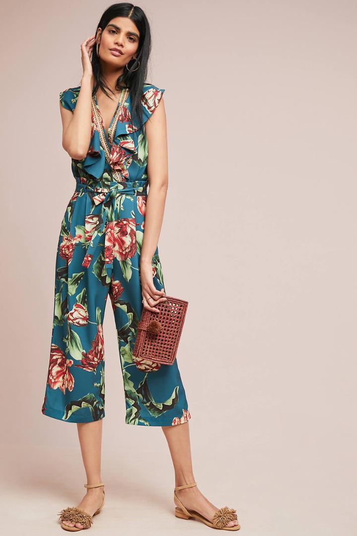 Patbo Cropped Floral Pants