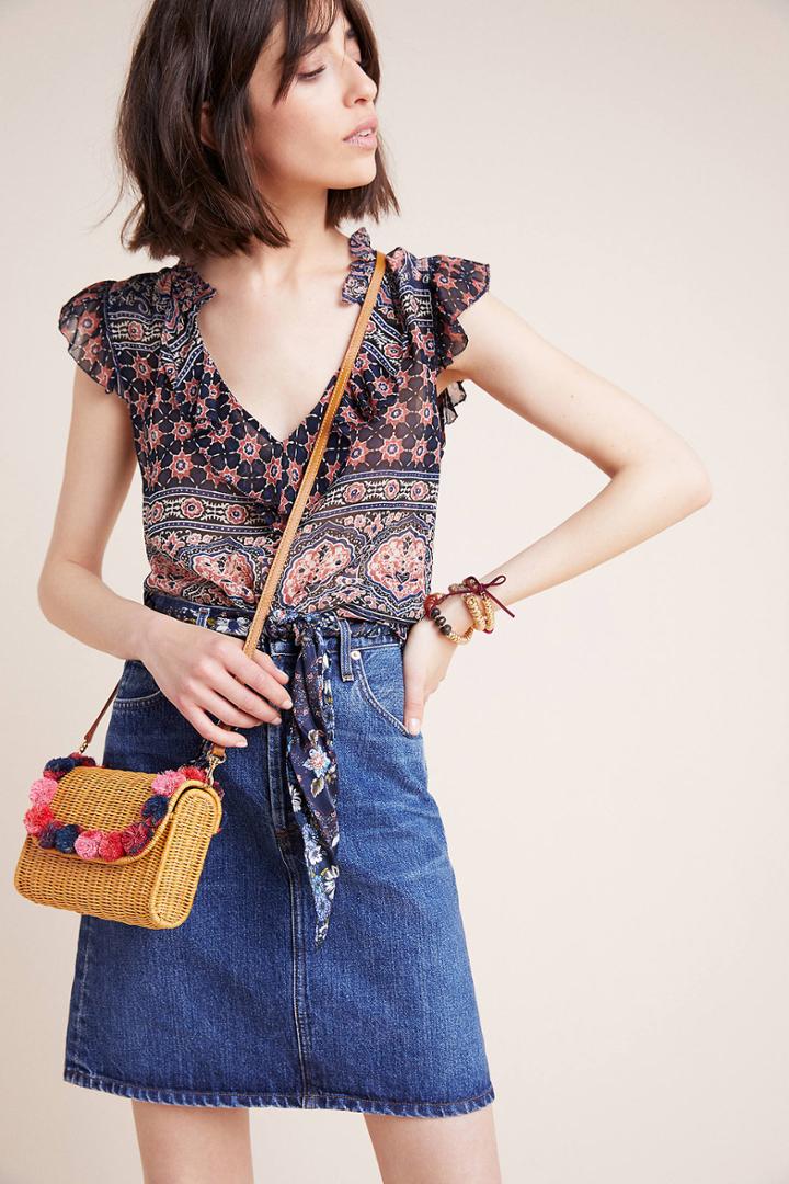 Citizens Of Humanity Lorelle Denim Mini Skirt