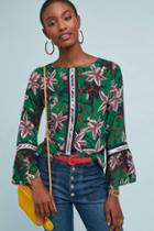 Anthropologie Geometric Lily Blouse