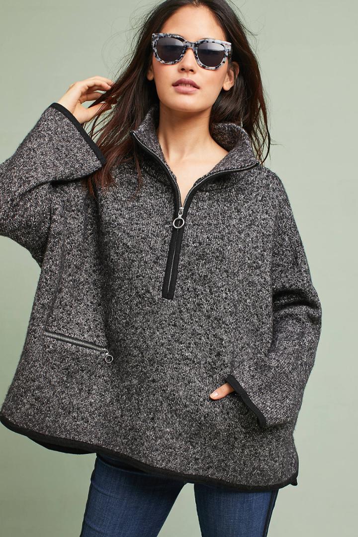 Line Marled Half-zip Pullover