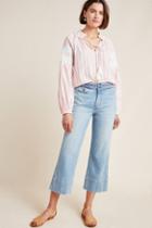 Current/elliott High-rise Cropped Wide-leg Jeans