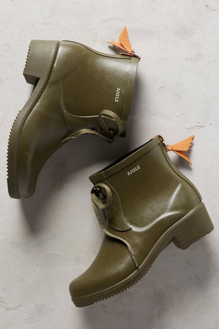 Aigle Aigle Miss Juliette Lace-up Rain Boots