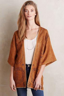 Sans Souci Vegan Suede Kimono