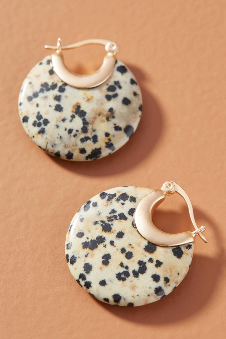 Anthropologie Amalie Oval Hugger Hoops