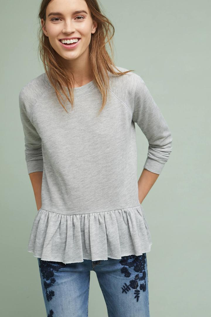 Anthropologie Peplum Sweatshirt