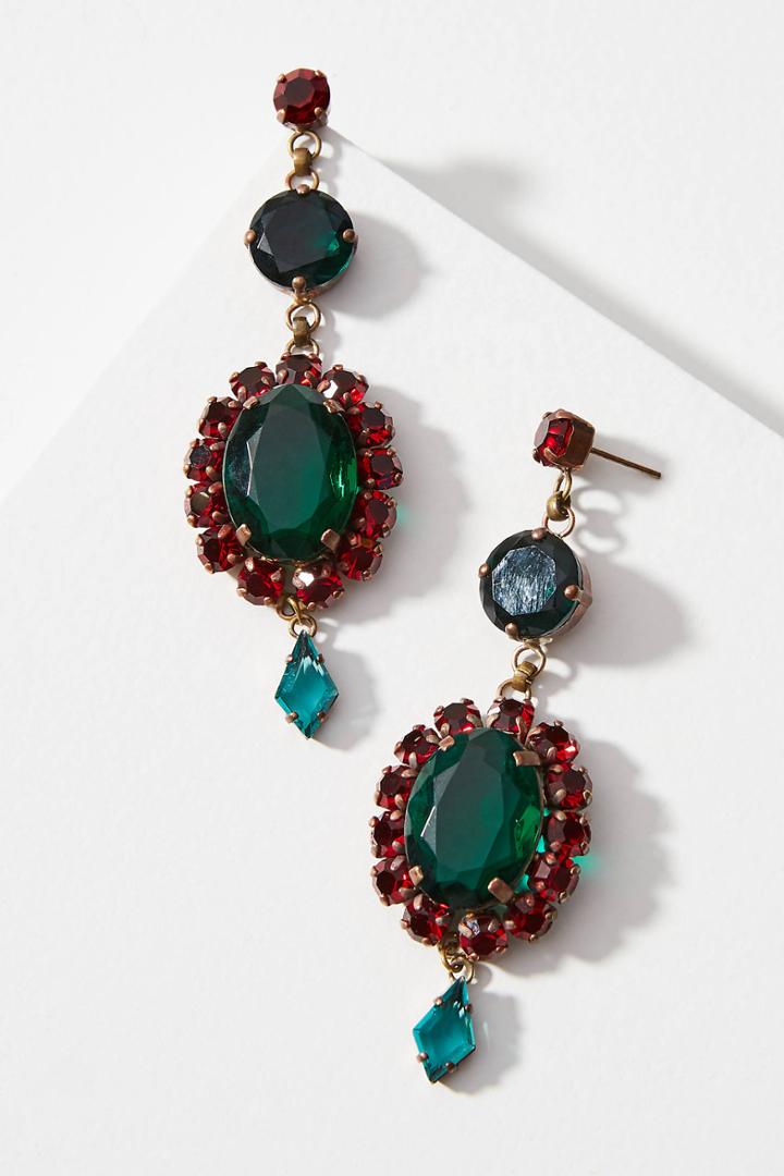 Alba Bijoux Halo Drop Earrings