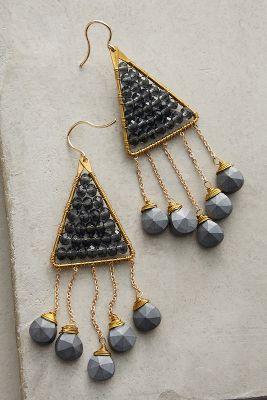 Anthropologie Midnight Soiree Earrings