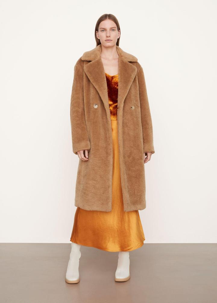 Vince Faux Shearling Coat