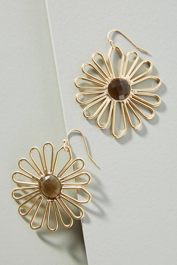 Anthropologie Daisy Drop Earrings