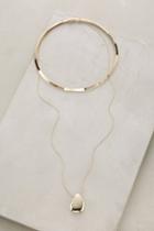 Anthropologie Pendant Wire Layered Choker Necklace