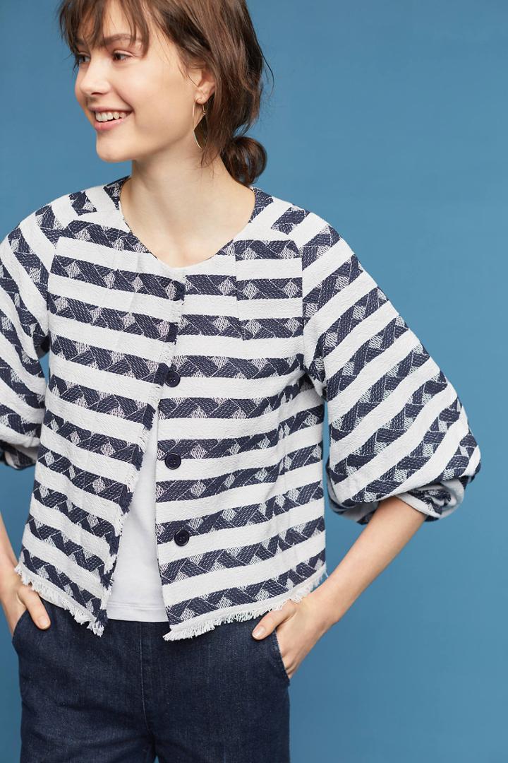 Tryb Textured Stripes Jacket