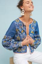 Misa Embroidered Chambray Jacket
