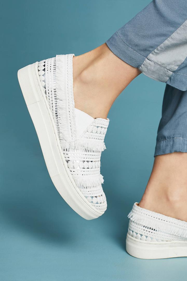 Seychelles Crocheted Fringe Sneakers