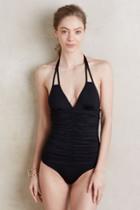 L Space Ruched One-piece Black